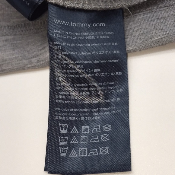 Tommy Hilfiger Infant Girls Jumper Dress Grey with Navy Stars Size 6-9 Months - Picture 6 of 8